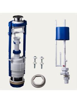 Арматура д/унитаза универсальная AC-12.1М  нижний подвод, 2-реж., 3/6 л., Тула