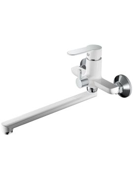 Смеситель для ванны Haiba рычажный белый/хром HB22557-8