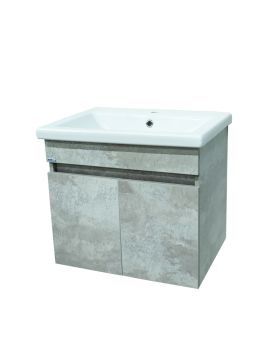 Тумба с раковиной VIMARK КРИТ Тера Бетон подвесная 500*820*400мм