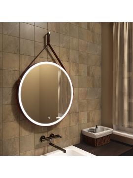 Зеркало LED ZILI DO ГАВАННА BROWN  650*650*40мм
