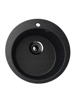 Мойка мраморная ULGRAN U-405-308 черный d 49.5см