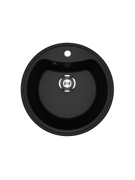 Мойка мраморная ULGRAN U-601-344 ультра черный d 51см 8913