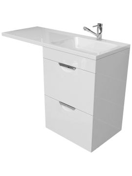 Тумба под раковину над стиральной машиной ЭММИ МИЛЛИ 48см