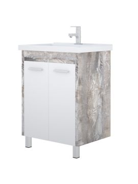 Тумба с раковиной COROZO ЛОРЕНА АНТИК 650*850*470мм