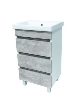 Тумба с раковиной VIMARK СИТИ Бетон  600*820*450мм