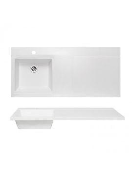 Раковина над стиральной машиной RUNO GAMMA ЛАЙТ 105 см /R крыло/