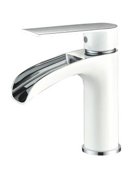 Смеситель для раковины Haiba рычажный белый/хром HB13505-8