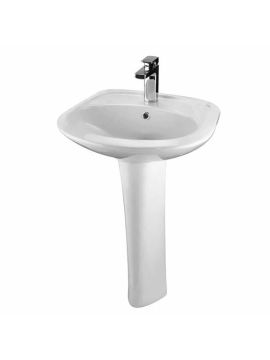 Раковина с пъедесталом  SANTEK  БРИЗ БИЦ Ш550*В810*Г451*Г.Ч212мм