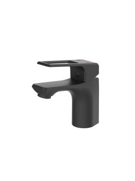 Смеситель для раковины АНТЕЙ рычажный черный матовый 403535-ANT