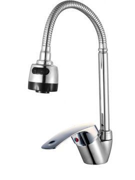 Смеситель для кухни АНТЕЙ рычажный с гибким изливом 587024-ANT