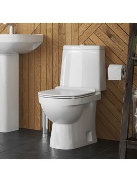 Унитаз-компакт напольный SANITA LUXE NEXT SLIM г/вып.,2-реж., м/лифт ДЮР 650*343*770мм