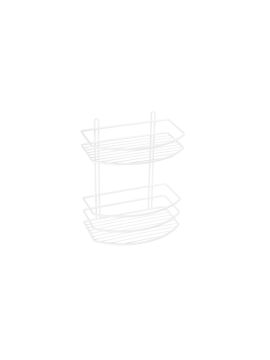 Полка FIXSEN овальная 2-ух ярусная белая  FX-720W-2