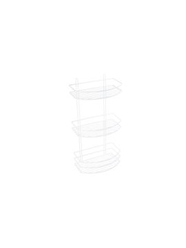 Полка FIXSEN овальная  3-ех ярусная белая  FX-720W-3
