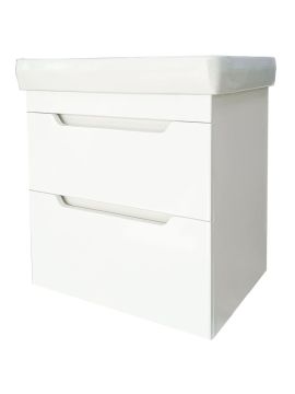 Тумба с раковиной ЭММИ  АГАТА подвесная 550*403*630