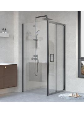 Душевое ограждение ZILI DO L03232 BLACK 900*900*1900мм