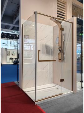Душевое ограждение ZILI DO L45231R GOLD 1200*900*1900мм 8мм