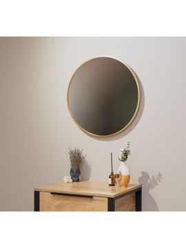 Зеркало Silver Mirrors SELENA  600*600мм алюм. профиль, золото