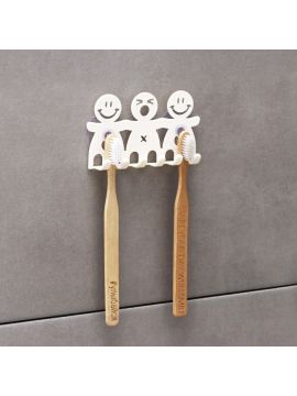 Держатель д/зубных щёток на присосках пластик 643611