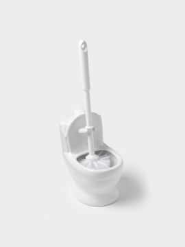 Ерш д/унитаза «Классик» напольный керамика пластик белый 761478