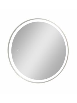 Зеркальный шкаф TORNEO BLACK с розеткой ШВГ: 700*700*150мм